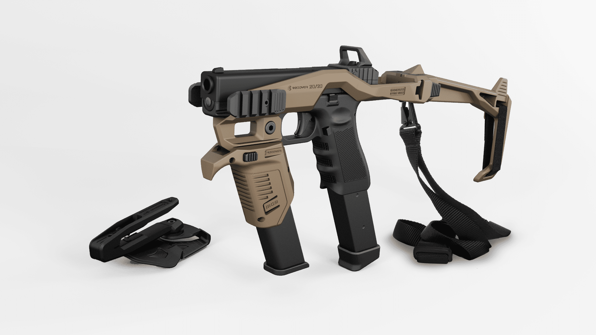 MG9 Angled Mag Pouch For Glock Magazines