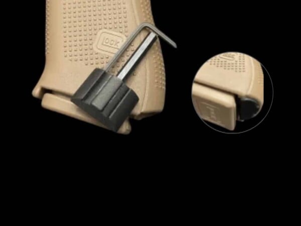 Grip Plug w/ keys (hardware) for Recover Rails, Charging handles & Stabilizers For Glock