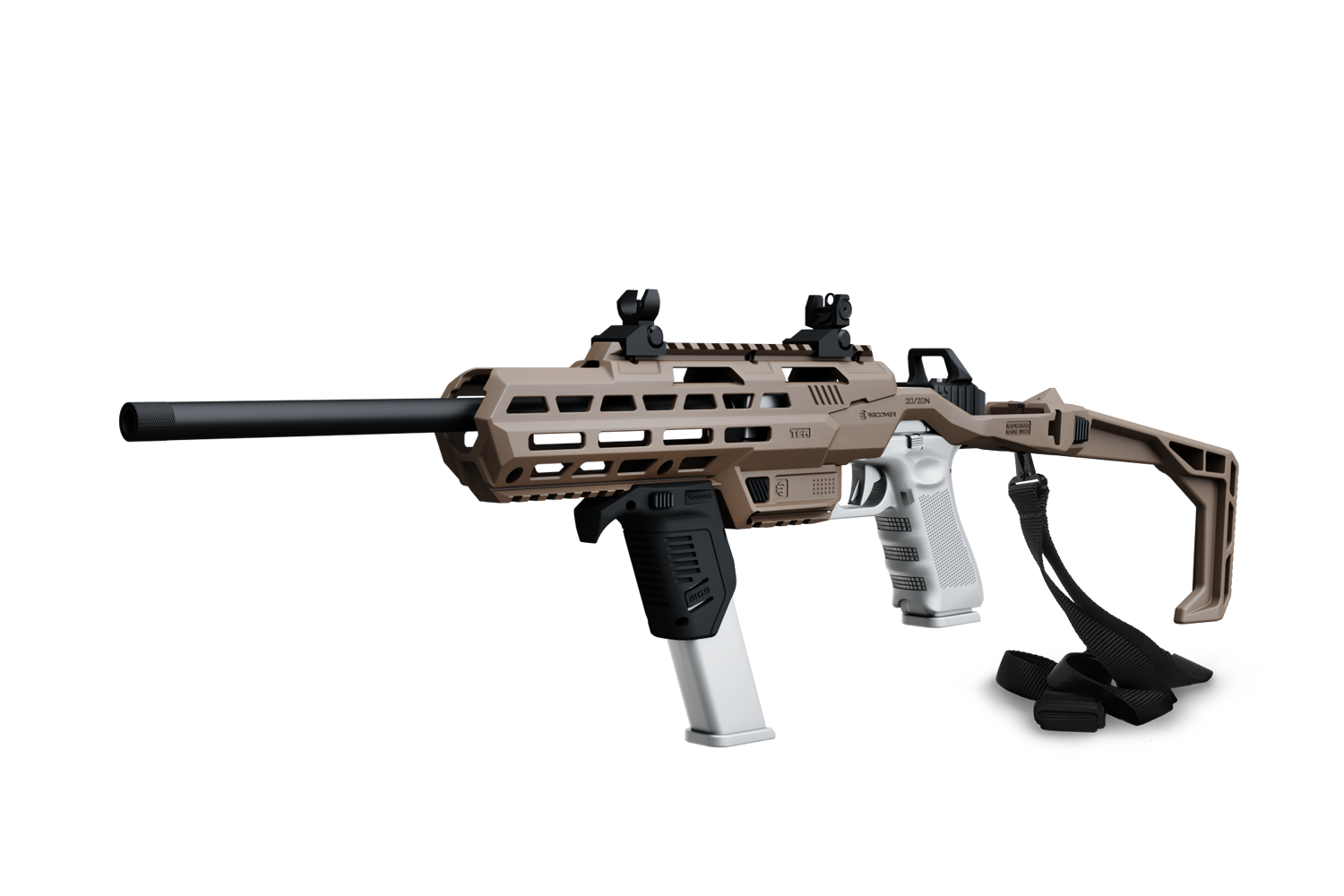 Recover Tactical 20/20TFA Pistol Carbine Stabilizer Kit for Glock (Non NFA)