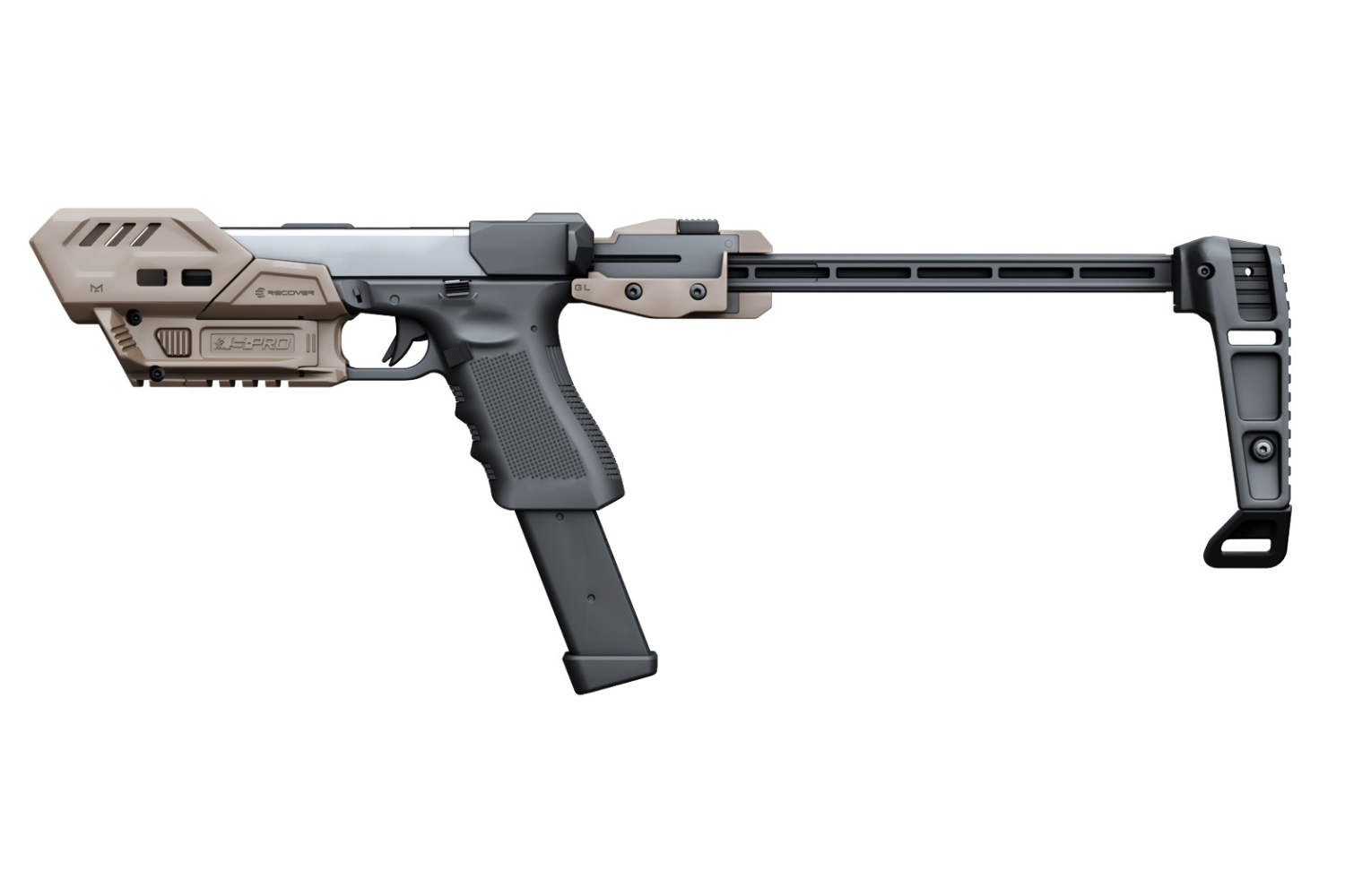 S-PRO Pistol Stabilizer Conversion Kit for Glock, Canik, PDP
