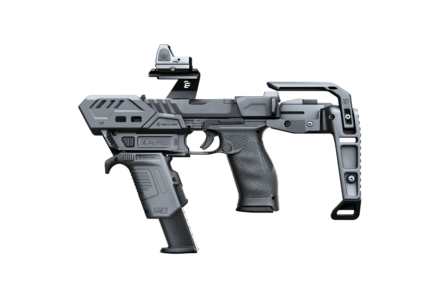 S-PRO Pistol Stabilizer Conversion Kit for Glock, Canik, PDP