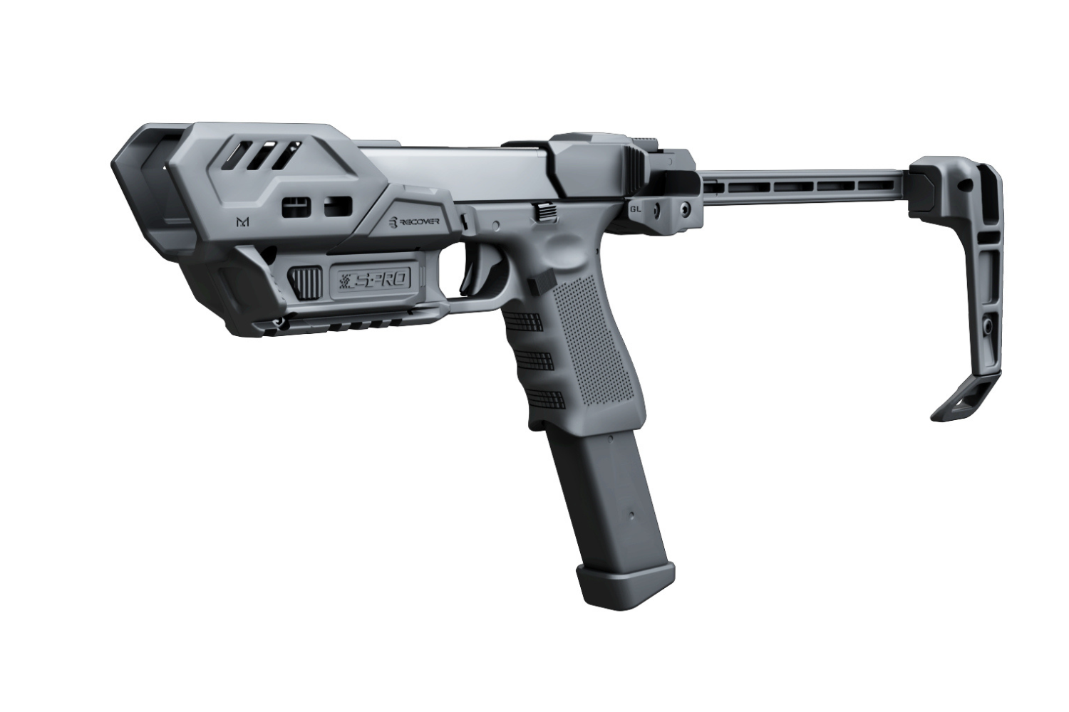 S-PRO Pistol Stabilizer Conversion Kit for Glock, Canik, PDP
