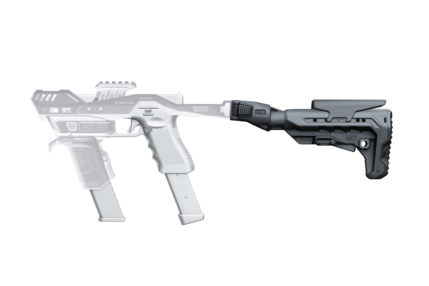 AR Stock & Tube for 20/20 Series Stabilizer Kits (20/20X Upgrade)