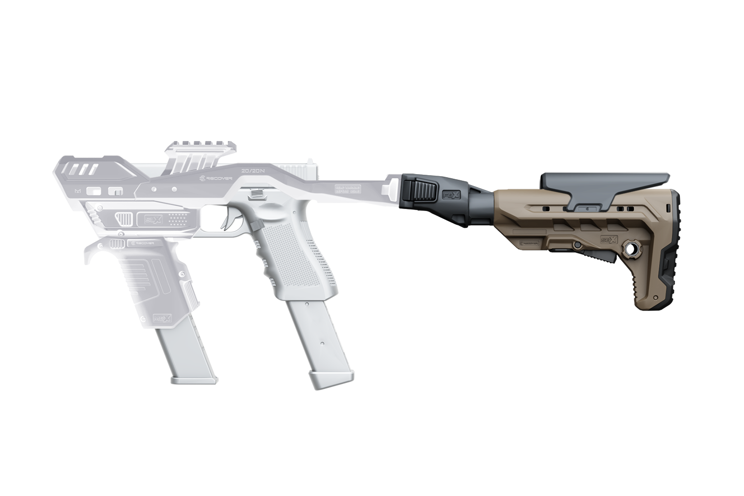 AR Stock & Tube for 20/20 Series Stabilizer Kits (20/20X Upgrade)