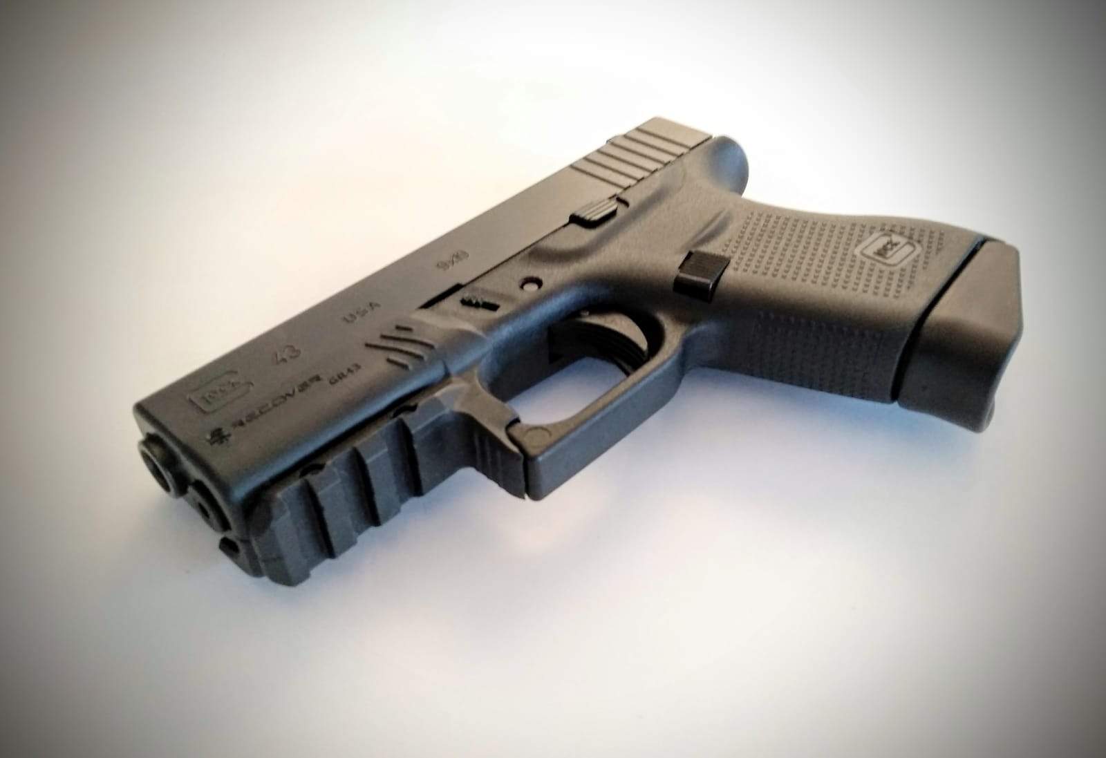 GR43 Compact Rail Adapter For The Glock 43 43X and 48 (NOT FOR MOS THAT ALREADY HAS A RAIL)