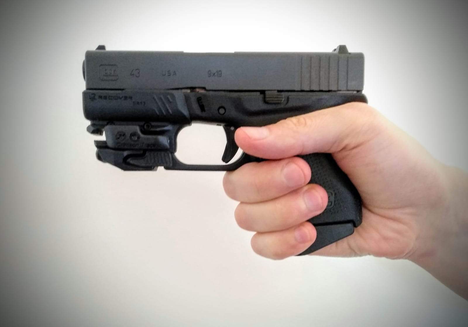 GR43 Compact Rail Adapter For The Glock 43 43X and 48 (NOT FOR MOS THAT ALREADY HAS A RAIL)