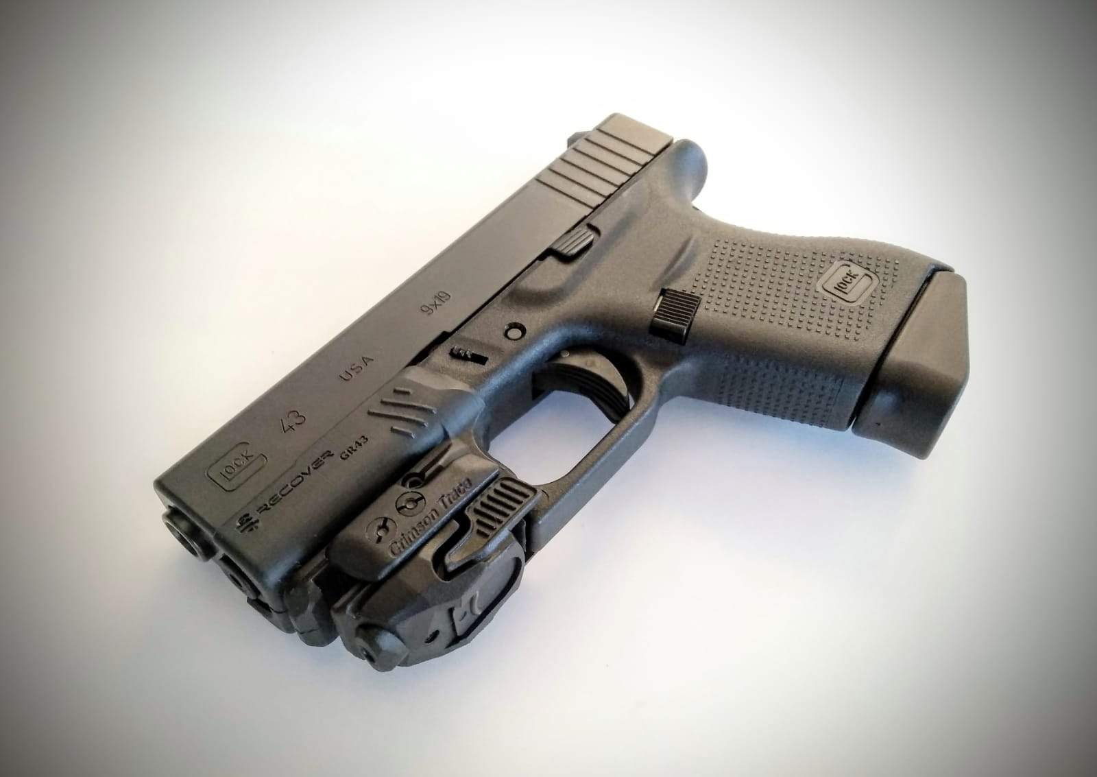 GR43 Compact Rail Adapter For The Glock 43 43X and 48 (NOT FOR MOS THAT ALREADY HAS A RAIL)
