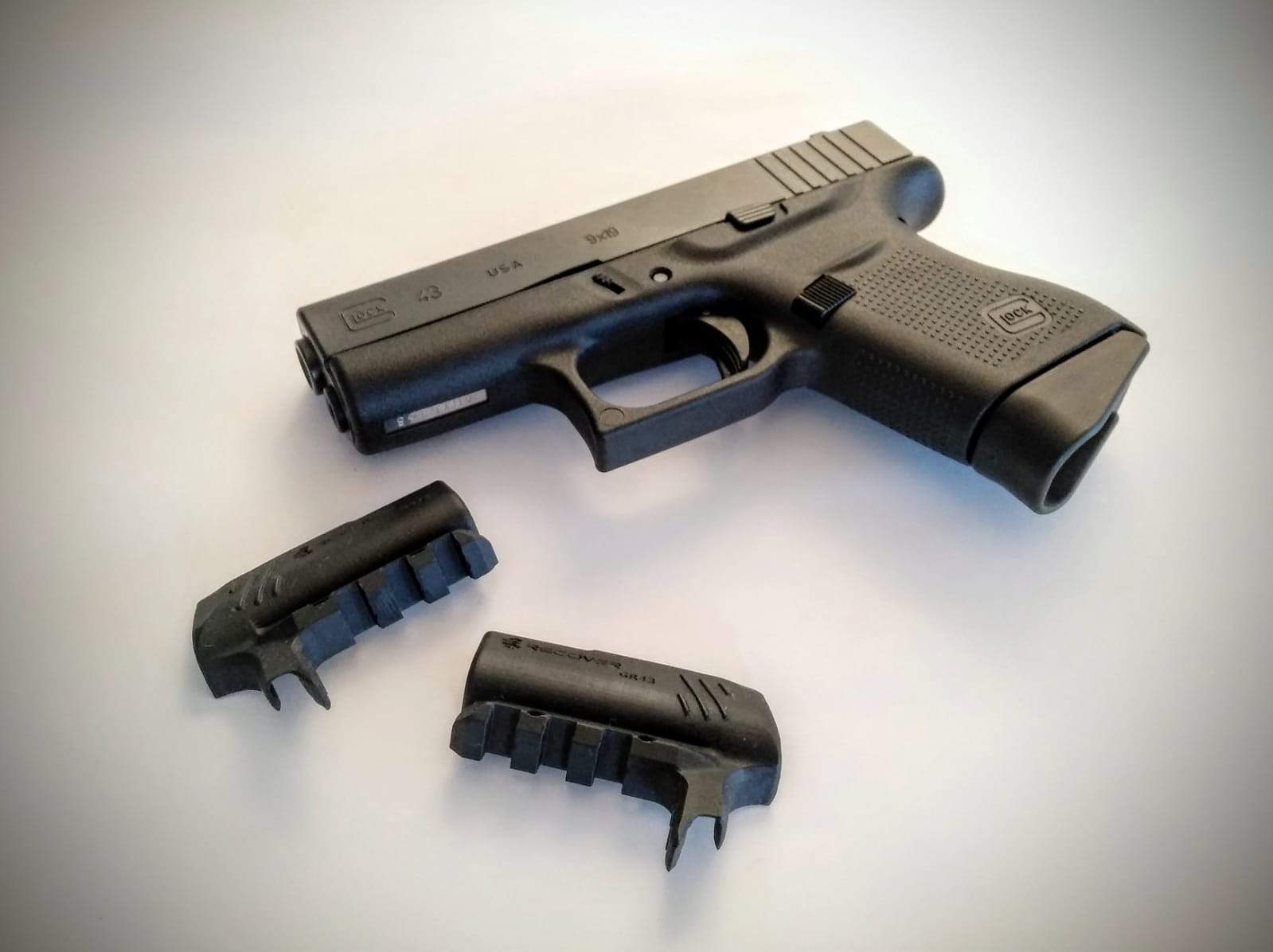 GR43 Compact Rail Adapter For The Glock 43 43X and 48 (NOT FOR MOS THAT ALREADY HAS A RAIL)