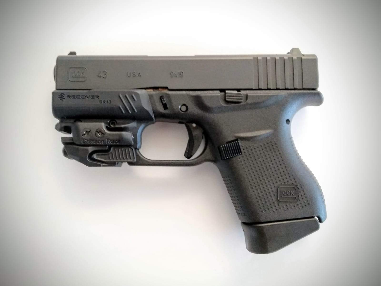 GR43 Compact Rail Adapter For The Glock 43 43X and 48 (NOT FOR MOS THAT ALREADY HAS A RAIL)