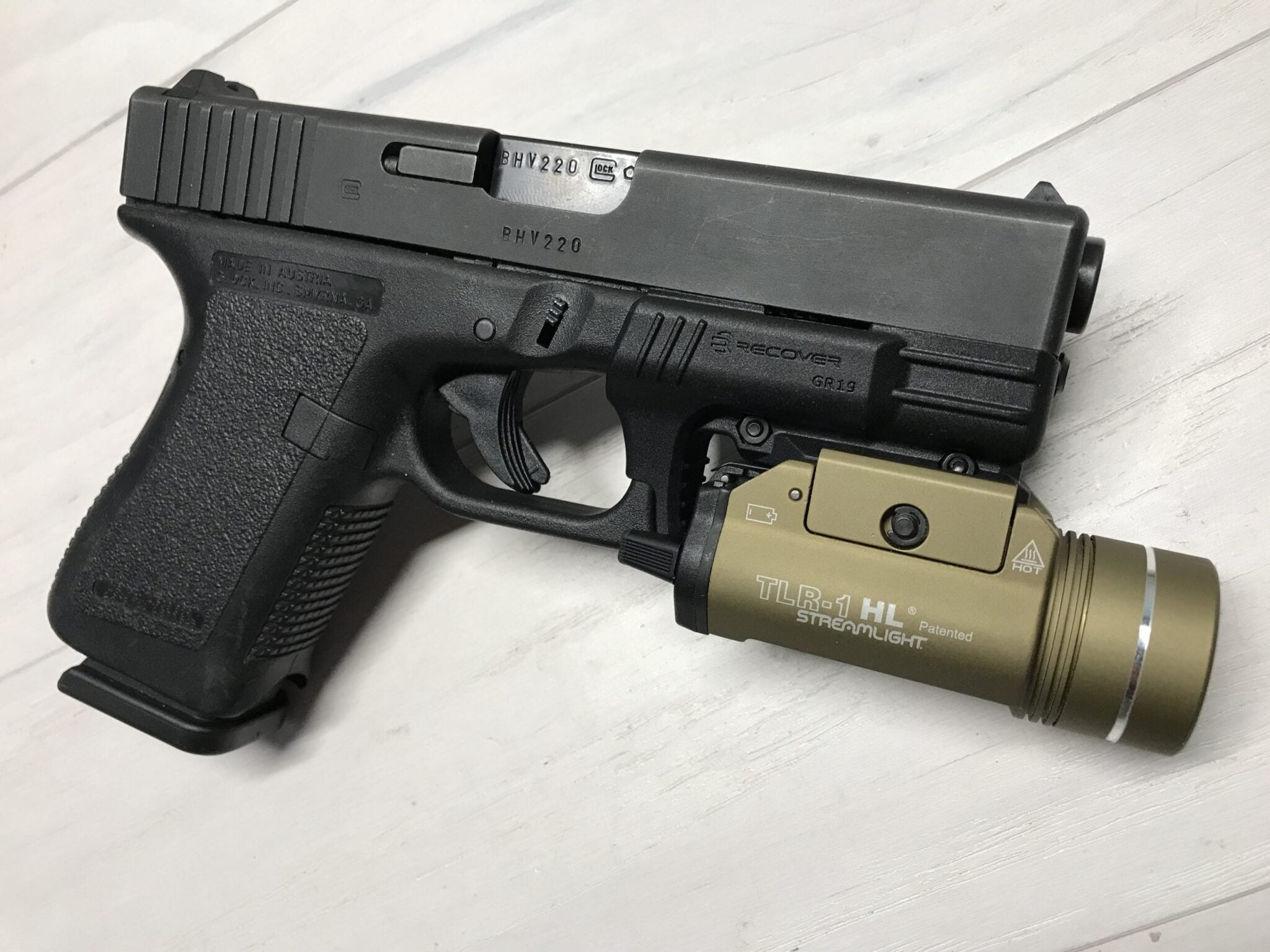 GR19L Rail Adapter for the Glock 19 & 23 Gen 1 and 2