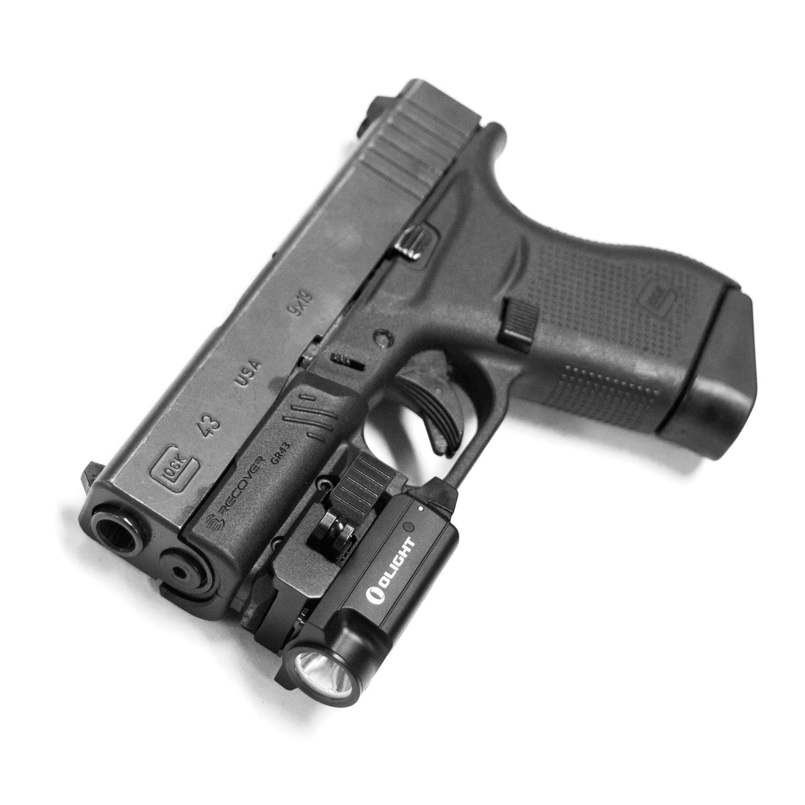 GR43 Compact Rail Adapter For The Glock 43 43X and 48 (NOT FOR MOS THAT ALREADY HAS A RAIL)